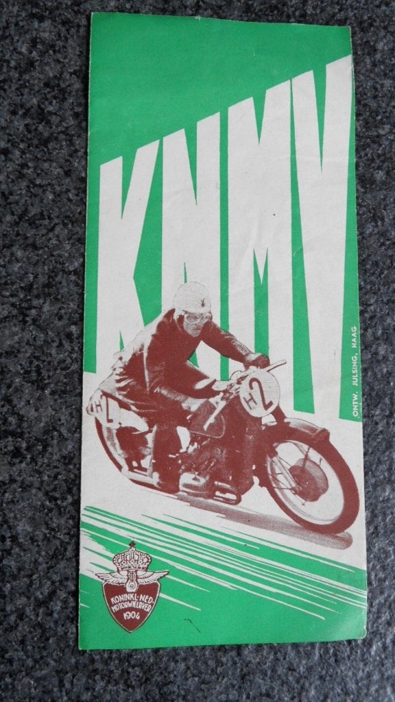 K.N.M.V. 1904 motorbond flyer, jaren 30, Verzenden, Zo goed als nieuw, Gebruiksvoorwerp
