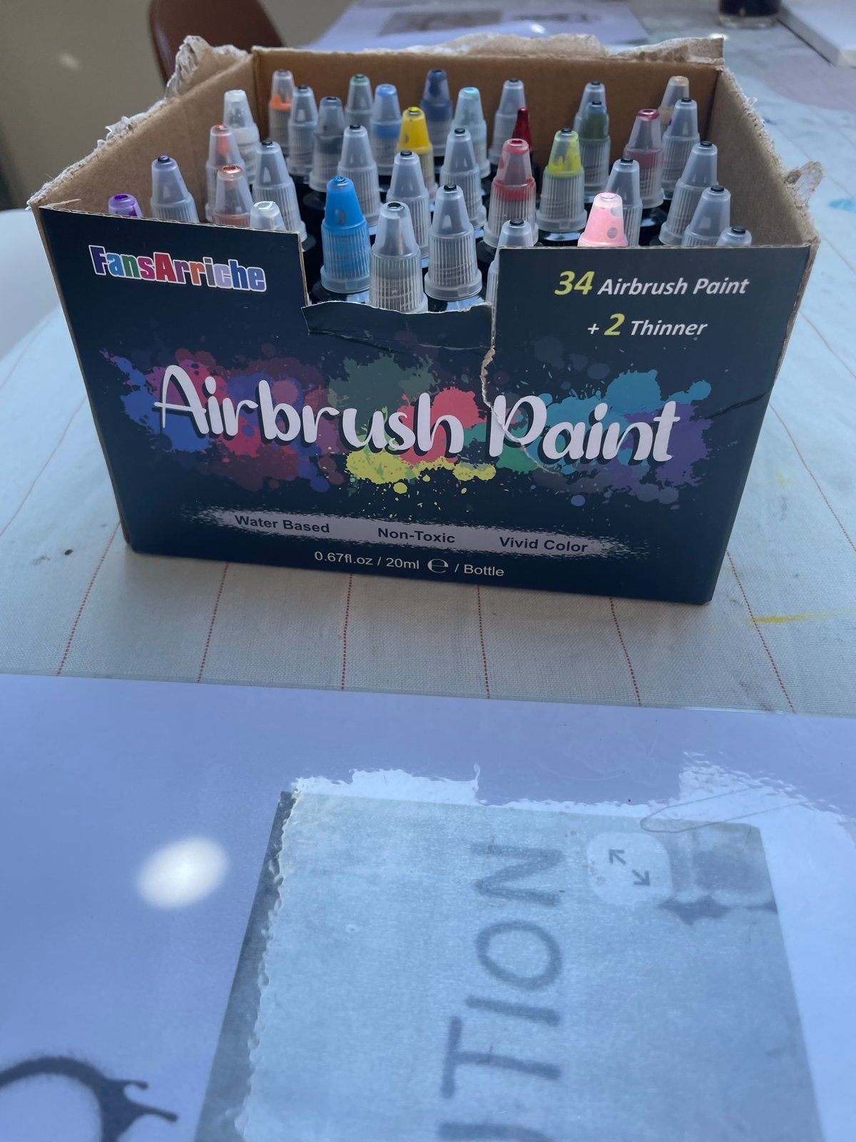 Airbrush Verf Set, Ophalen, Gebruikt, Airbrush en Toebehoren