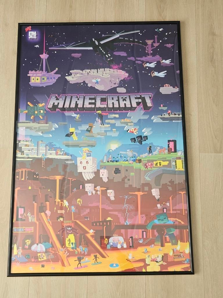 Minecraft poster in lijst, Ophalen, A1 t/m A3