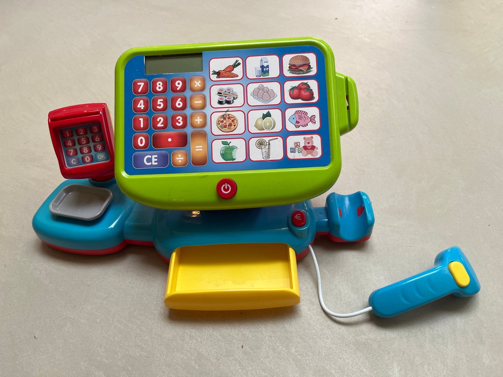 Kinderkassa met geluid, scanner en weegschaal, Ophalen of Verzenden, Gebruikt, Jongen of Meisje