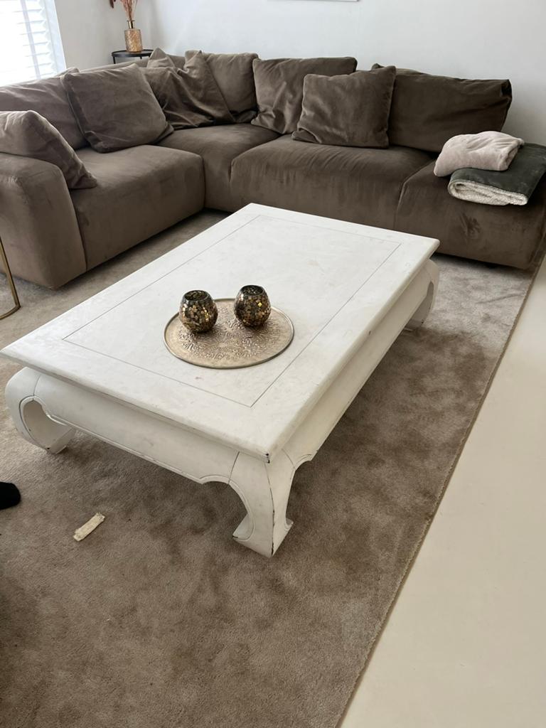 Salontafel, Huis en Inrichting, Tafels | Salontafels, Ophalen, 100 tot 150 cm, 50 tot 100 cm, Zo goed als nieuw