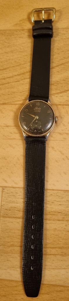 Landa mechanische piloten heren horloge handopwinder., Overige merken, Staal, Met bandje, Polshorloge