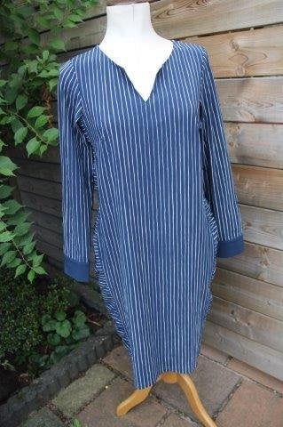 Jurk blauw/ wit streep Studio Anneloes mt M Vaste prijs OPR, Kleding | Dames, Maat 38/40 (M), Studio Anneloes, Blauw, Ophalen of Verzenden
