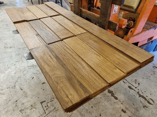 6.04 m2 halfhoutse velling delen 1.8x17.0 cm - nr: HP508, Ophalen, Planken, Nieuw, Hardhout