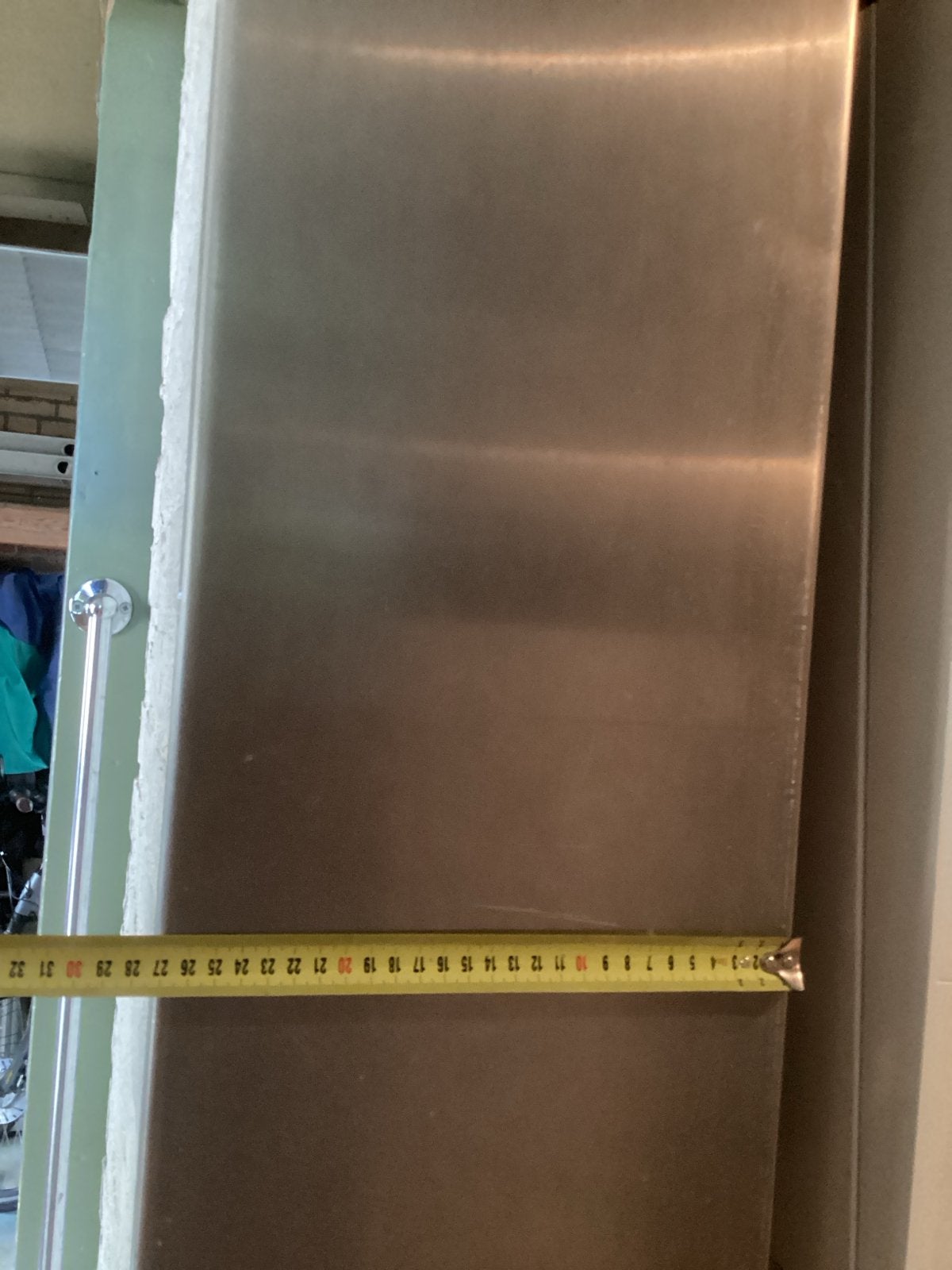 2 RVS platen 3mm dik, 237x27cm met 2cm omgezette rand, Doe-het-zelf en Verbouw, Metalen, Ophalen, Gebruikt, Overige metalen