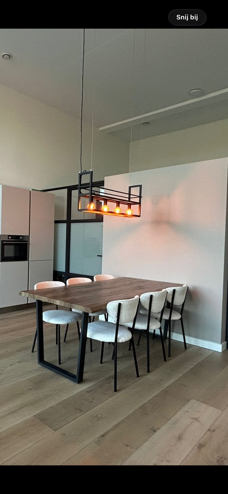 Hanglamp met 4 lichtbollen, Ophalen, Zo goed als nieuw