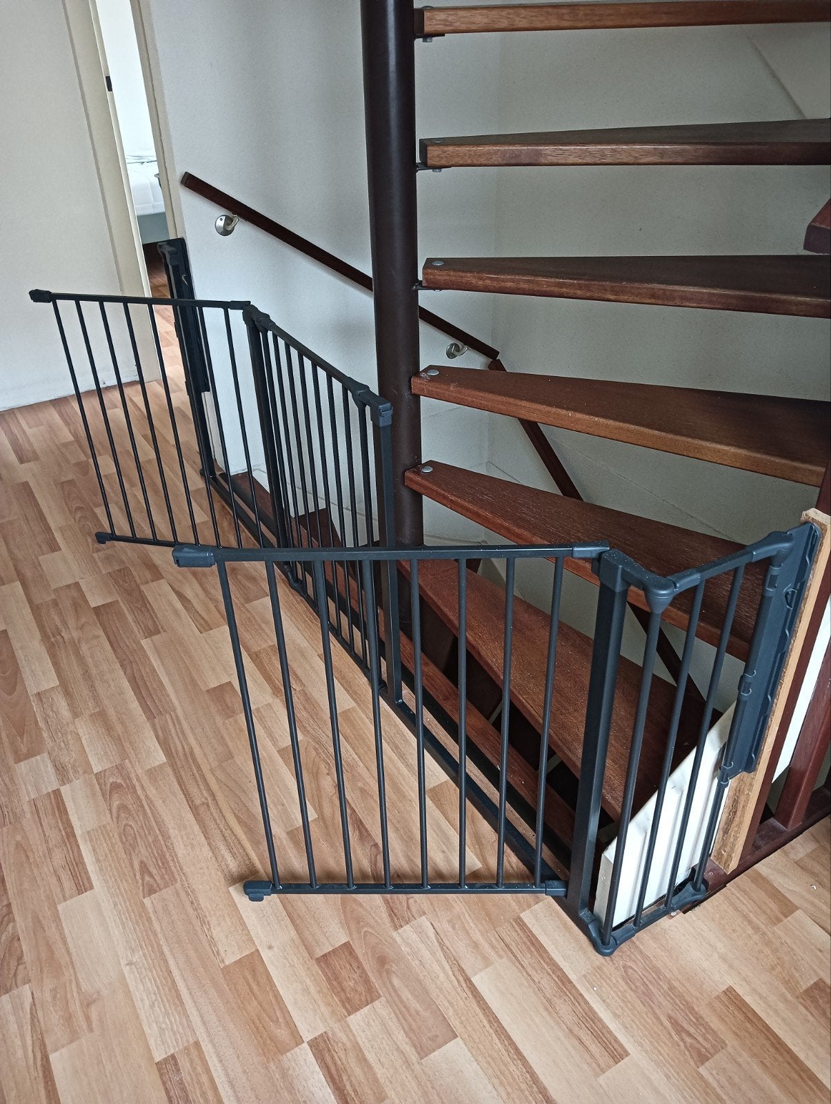 traphekje voor dubbele trap, Ophalen, Gebruikt, 115 cm of meer, Metaal of IJzer