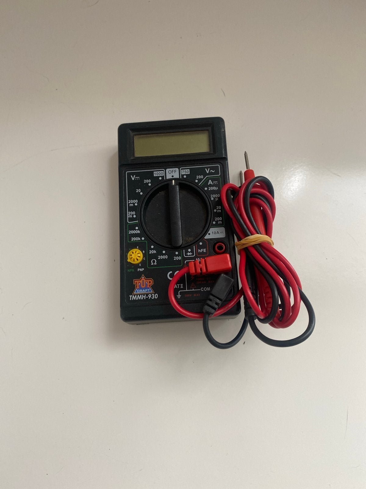 Multimeter TMMH-930 met meetsnoeren, Ophalen, Gebruikt, Multimeter