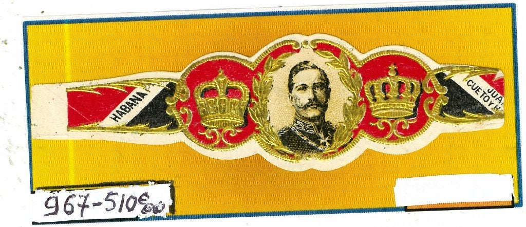 Guillaume II  Cueto, Ophalen of Verzenden, Sigarenbandjes