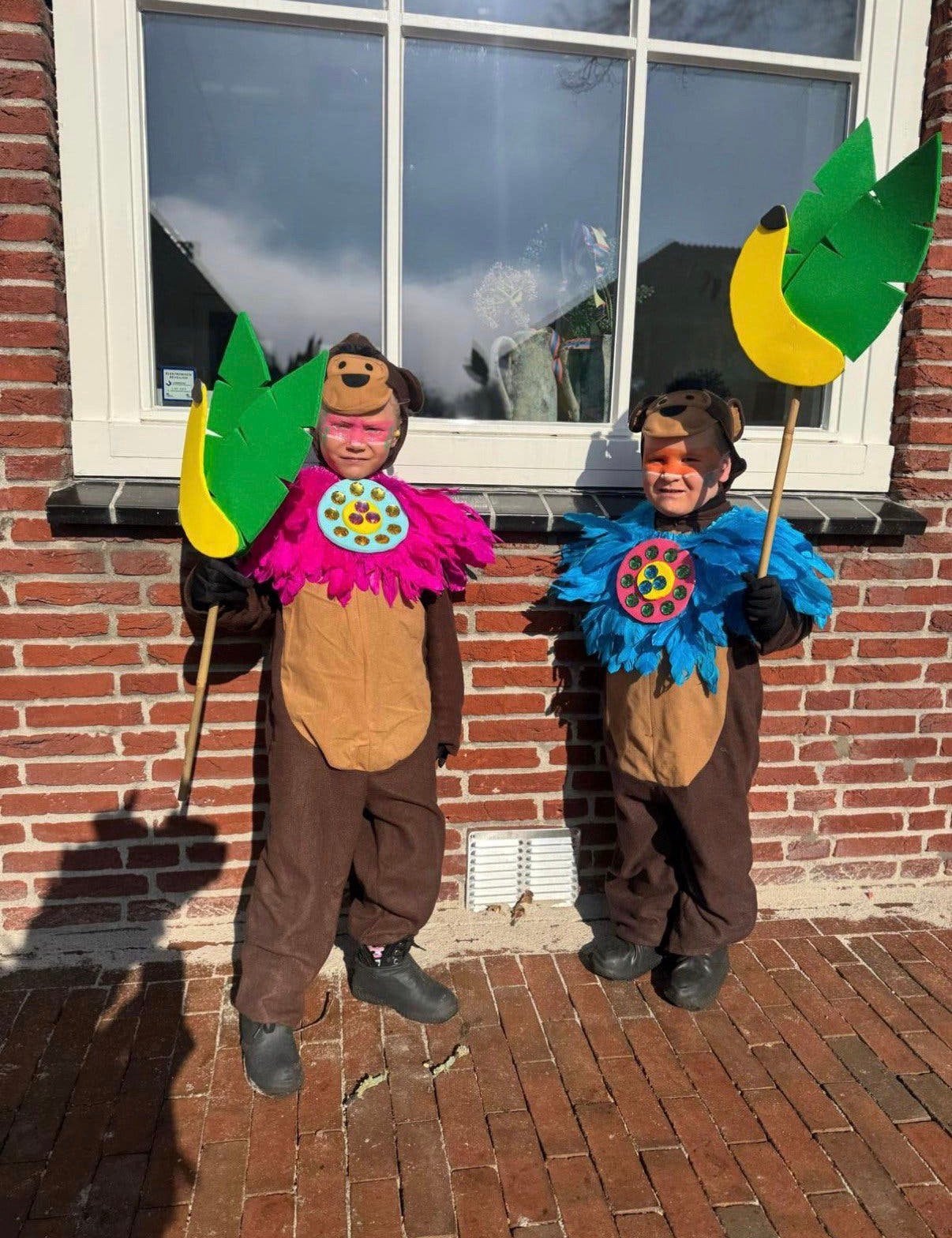 Apen pakjes, schattig, carnaval, schoolcarnaval, Ophalen of Verzenden, Zo goed als nieuw, Maat 34 (XS) of kleiner, Carnaval