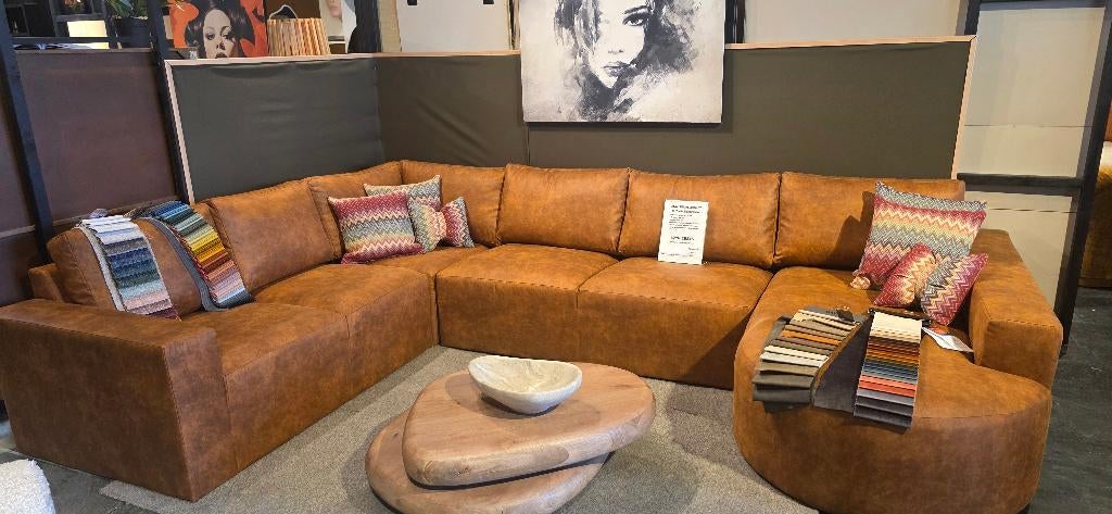 Organische Salontafel Mangohout – Naturel Showmodel KORTING, Ophalen, 100 tot 150 cm, Bornsestraat 31, 50 tot 100 cm
