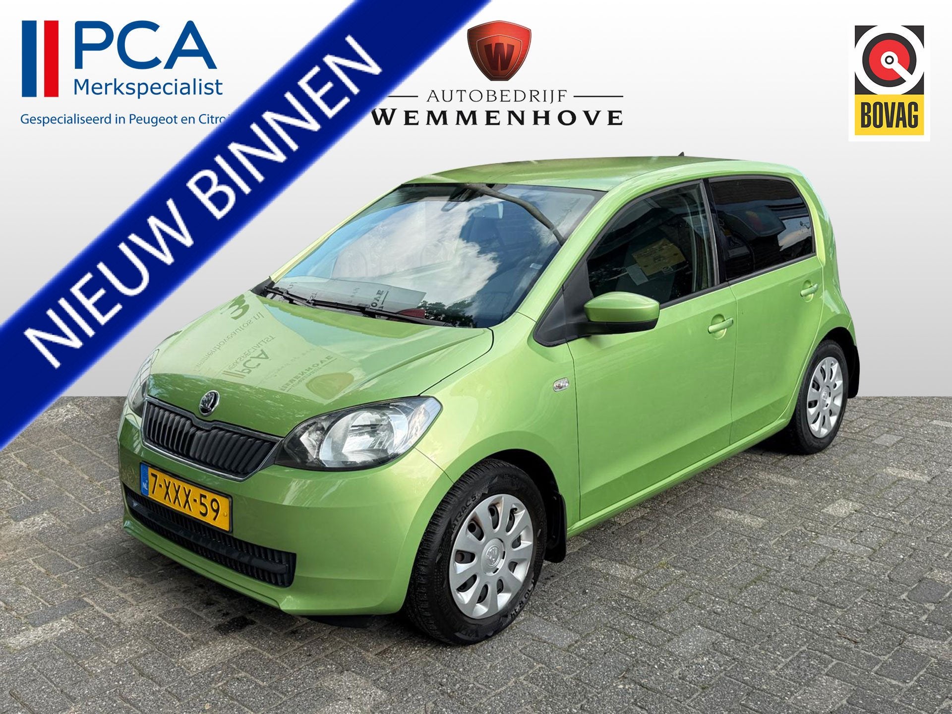 Skoda Citigo 1.0 Greentech Sprint 5-Deurs/Airco/CV/El.ramen, Auto's, Voorwielaandrijving, Stof, Gebruikt, 60 pk