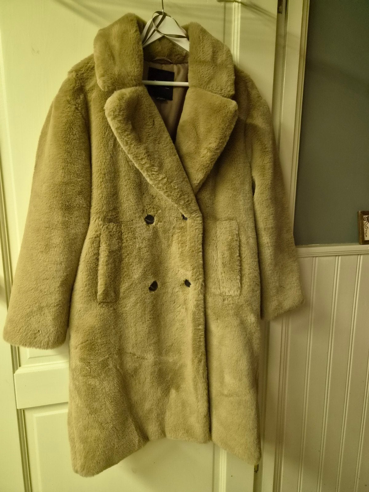 Pull&Bear teddy jas maat XL - Zo goed als nieuw, Pull&Bear, Beige, Maat 46/48 (XL) of groter, Ophalen of Verzenden
