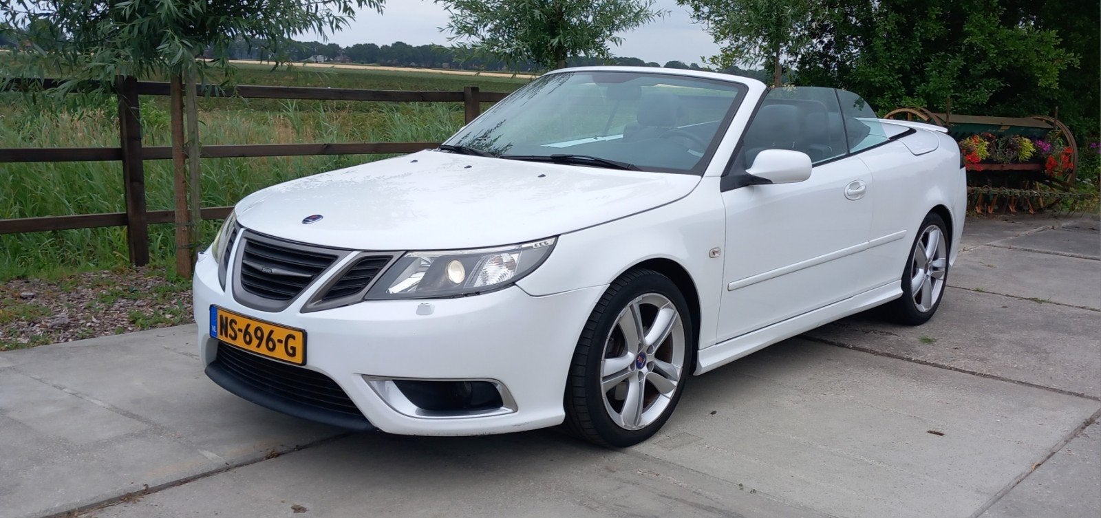 Saab 9-3 Cabriolet  Aero Pakket, Cabriolet, Wit, Diesel, Saab