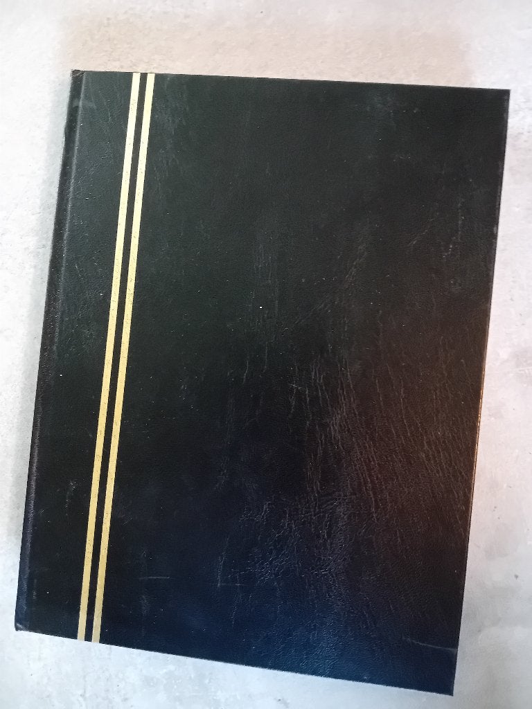 Stockboek Zwart 16 bladen/32 witte paginas, Postzegels en Munten, Verzenden, Verzamelalbum