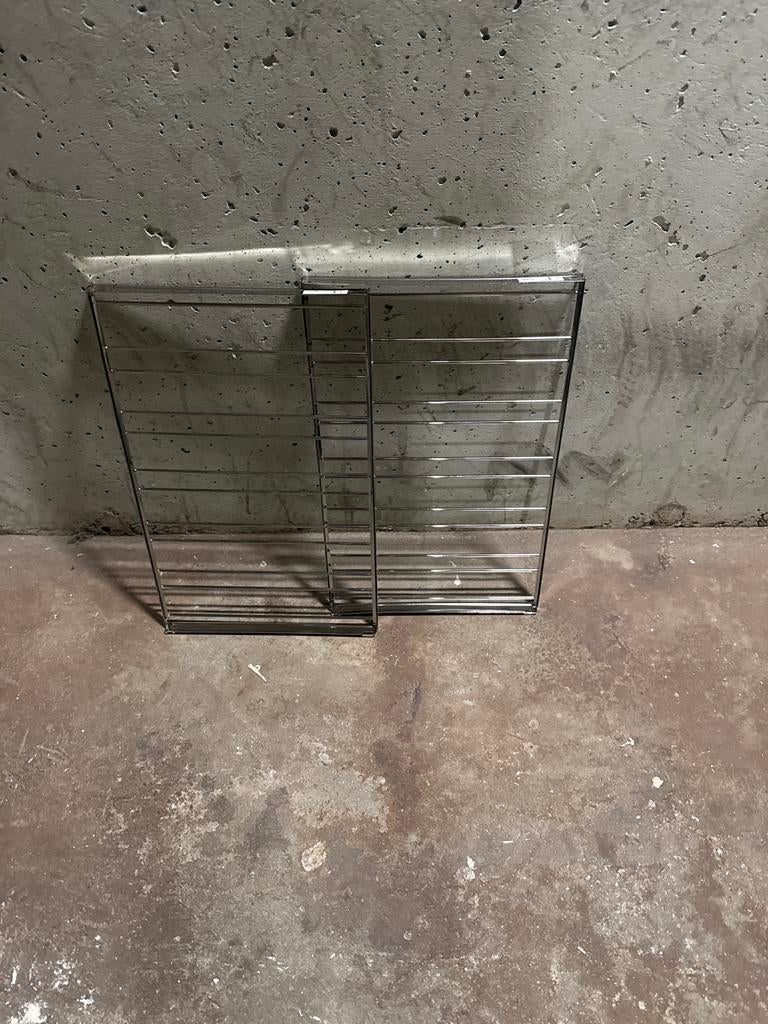 2x IKEA INREDA wijnrek - Zilver, Ophalen of Verzenden, Gebruikt