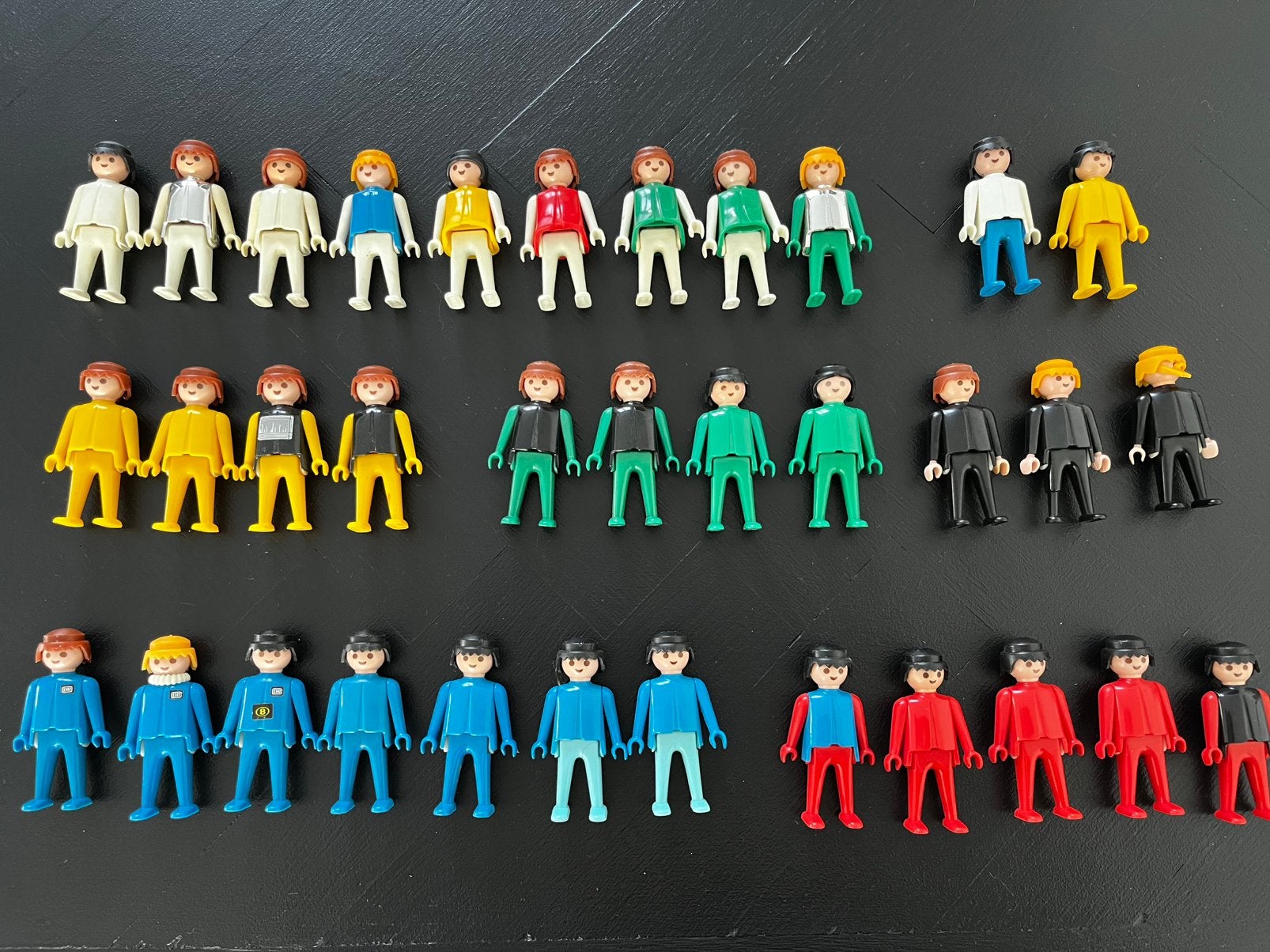 Playmobil 34 stuks Geobra 1974 poppetjes, Ophalen of Verzenden, Gebruikt, Losse onderdelen, Figuren