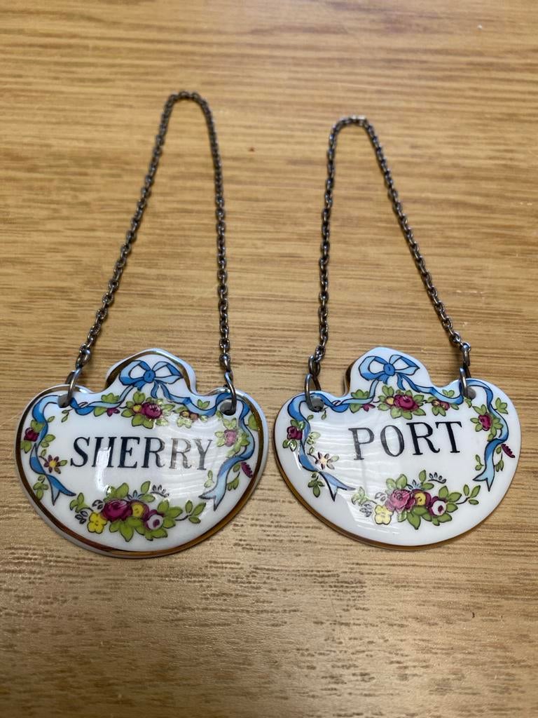 Coalport Sherry & Port Flessenetiketten - Vintage, Ophalen of Verzenden