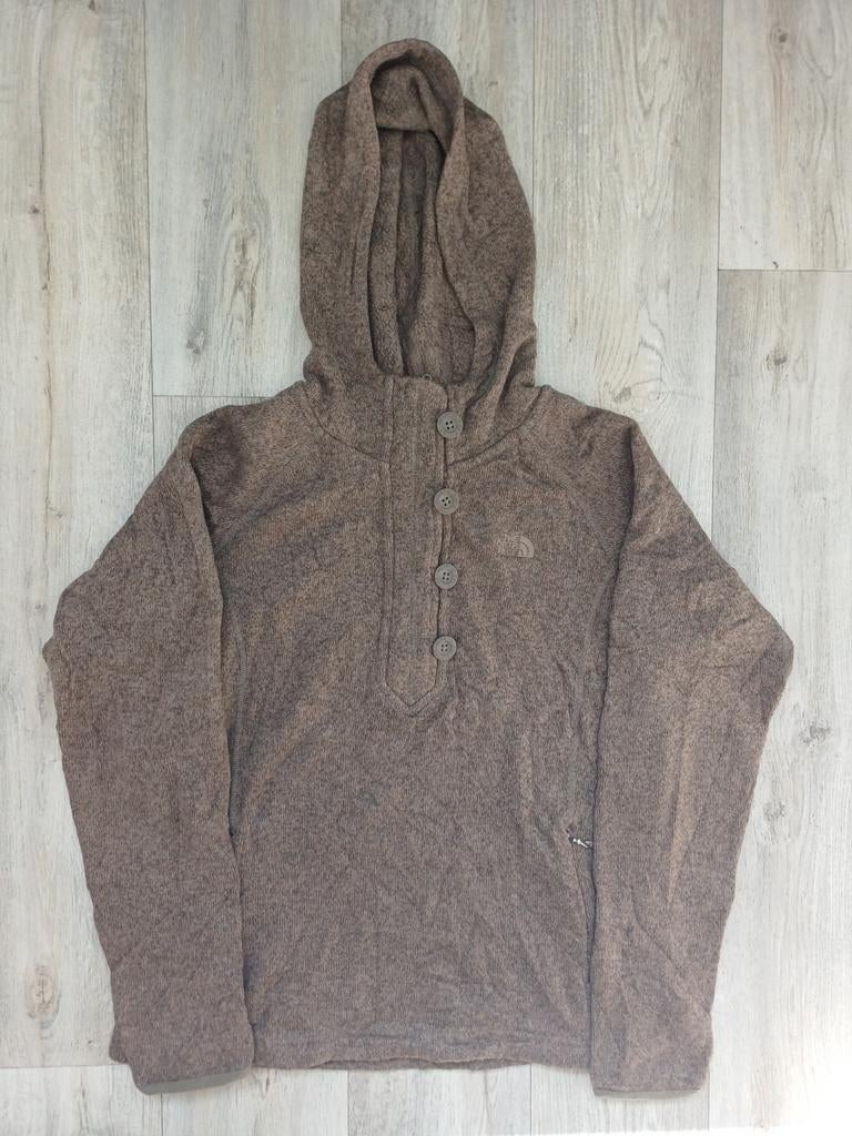 The North Face Crescent Hoodie - Bruin Fleece - Maat S, Bruin, Ophalen of Verzenden, Zo goed als nieuw, The North Face