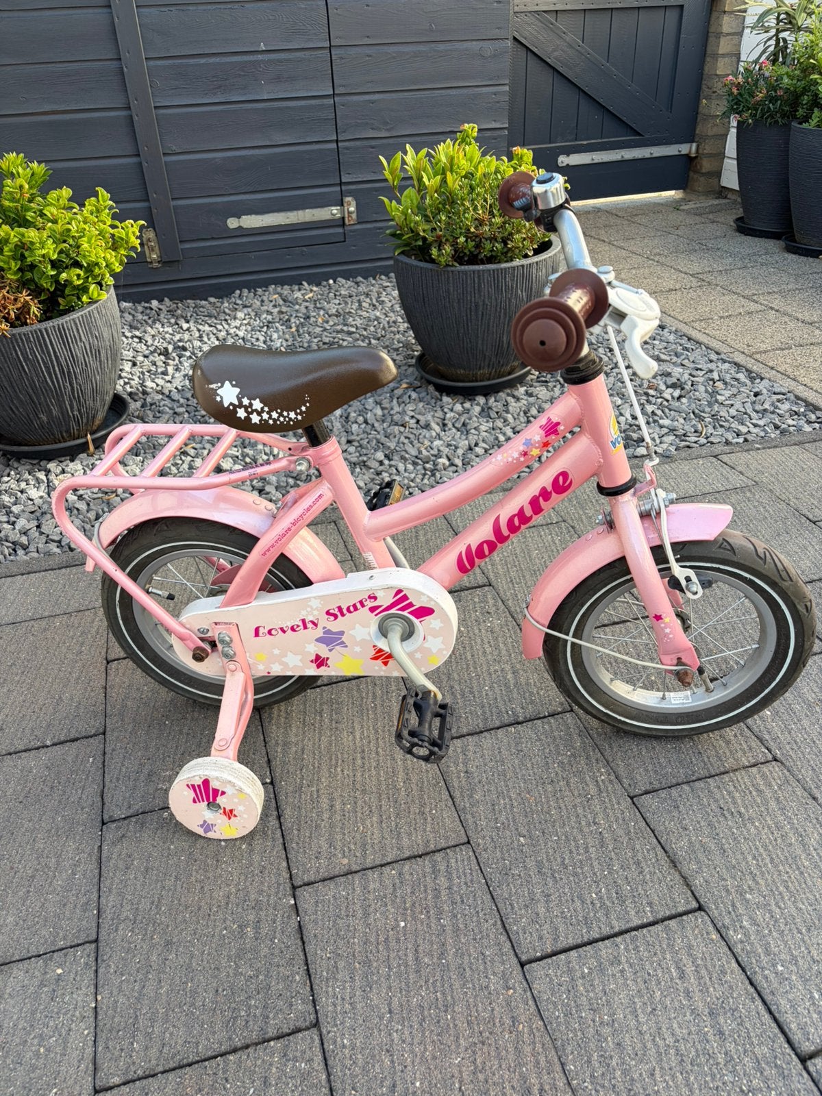 Kinder fiets 12 inch opknappertje  gratis, Ophalen, Terugtraprem, Zijwieltjes, Gebruikt