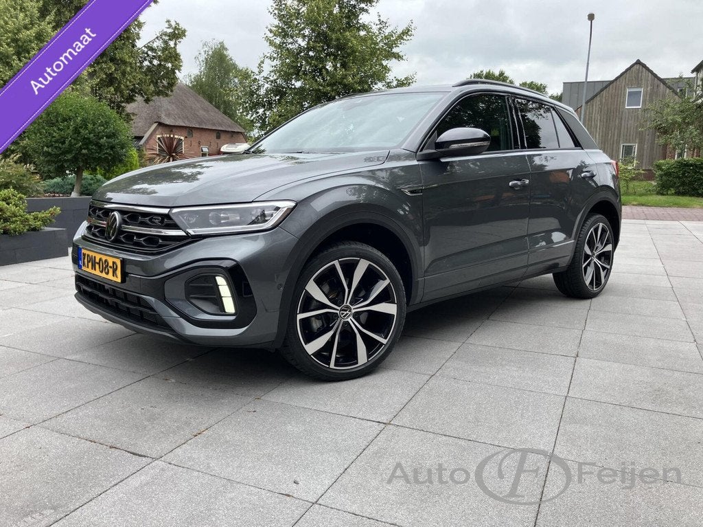 Volkswagen T-Roc 1.5 TSI DSG R-LINE EDITION , PANORAMADAK ,, Auto's, Volkswagen, 1258 kg, 4 cilinders, Leder en Stof, Bedrijf