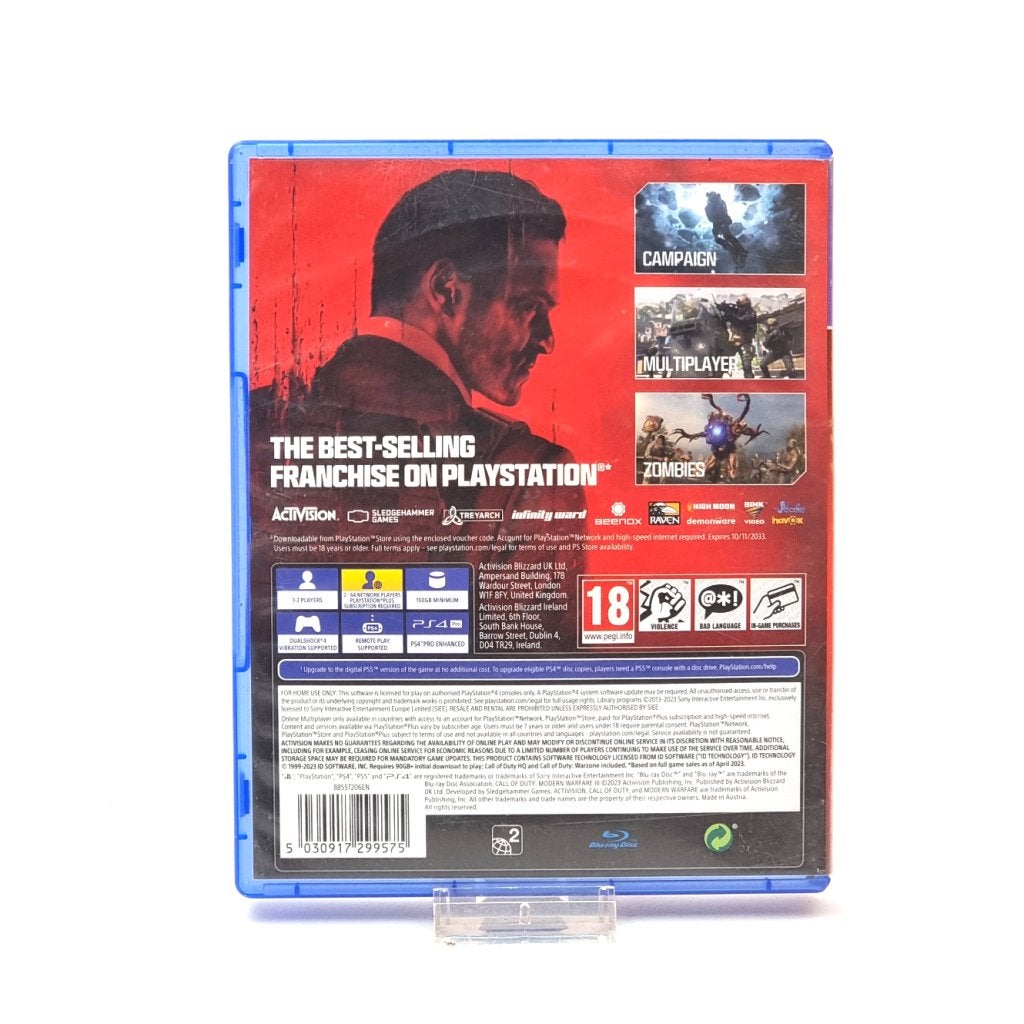 Playstation 4 Game: Call Of Duty Modern Warfare 3, Sony, Gebruikt, Support@sony.com, 1-7-1 Konan, Minato-ku
Tokyo 108-0075
Japan