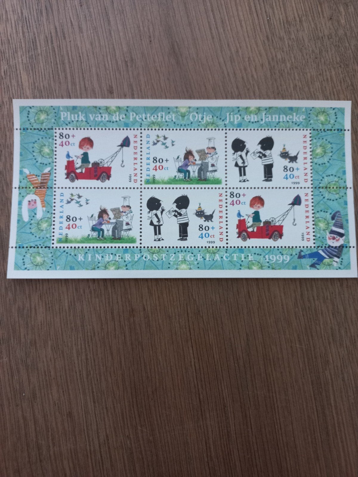 Kinderpostzegels1999 - Pluk van de Petteflet, Jip en Janneke, Ophalen of Verzenden, Na 1940, Postfris
