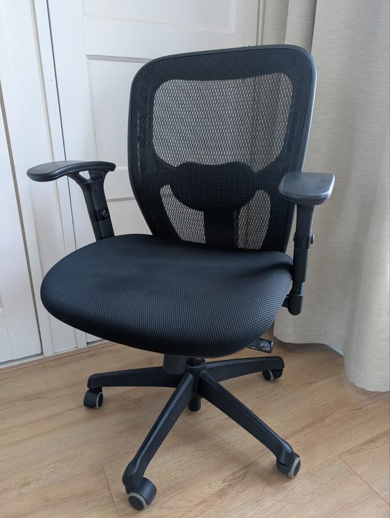 Ergonomische bureaustoel BENS 803-Bsc-3 | Zeer goede staat, Ophalen, Zwart, Zo goed als nieuw, Bureaustoel