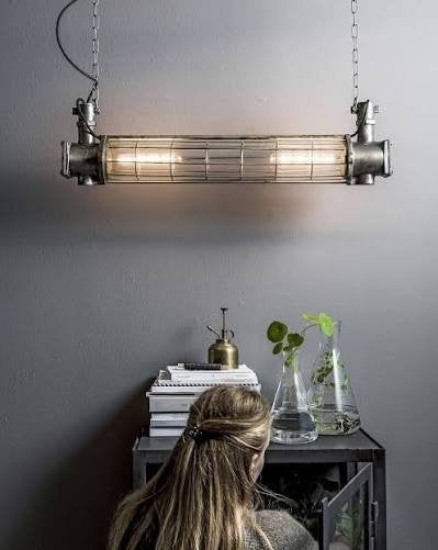 Industriële Hanglamp/Buislamp - 120cm - Robuuste hanglamp, Ophalen of Verzenden