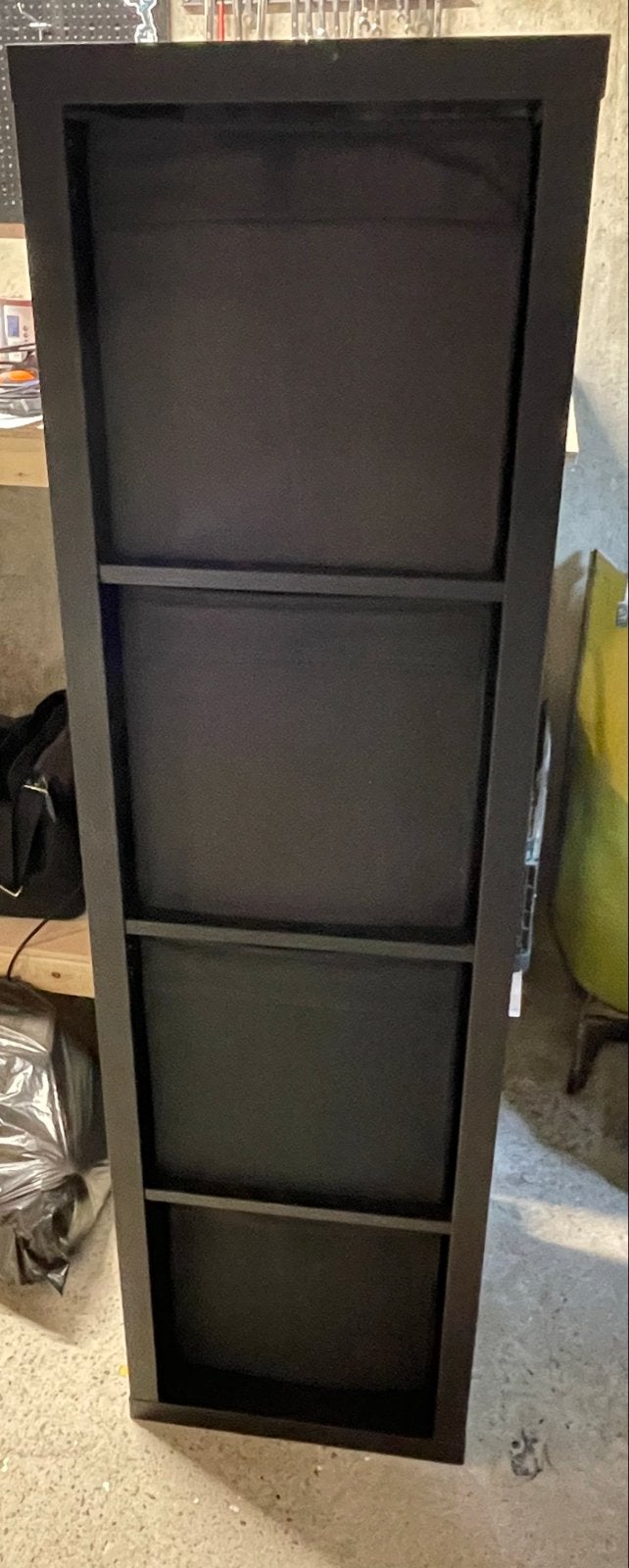 Ikea Kallax kast zwart, Huis en Inrichting, Kasten | Overige, Ophalen, Gebruikt