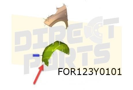 Ford Transit Courier (1/24-) modderkuip Links voor (Active)