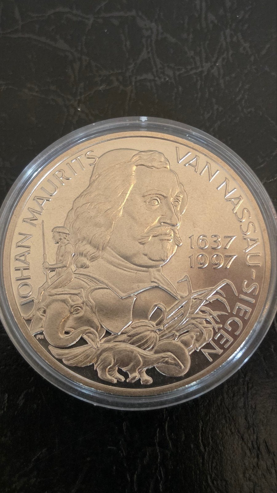 10 ECU Johan Maurits van Nassau-Siegen munt 1997, Koningin Beatrix, Zilver, Losse munt, Overige waardes