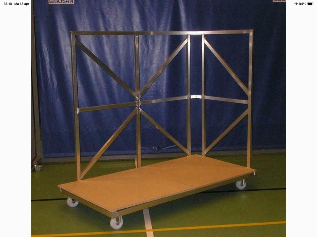Mattenkar,Aluminium Mattenwagen voor Judomatten (1x2m), Doe-het-zelf en Verbouw, Transportwagens, Gebruikt, Transportkar, 100 liter of meer