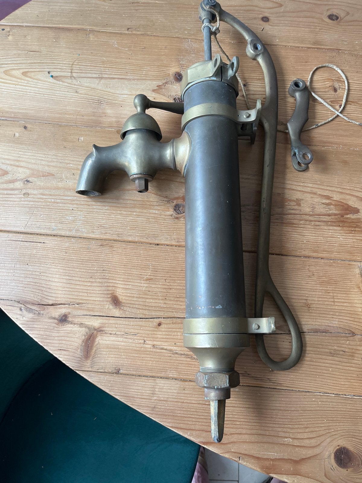 Antieke Messing Handwaterpomp (Kelderpomp/Keukenpomp), Antiek en Kunst, Ophalen of Verzenden, Brons