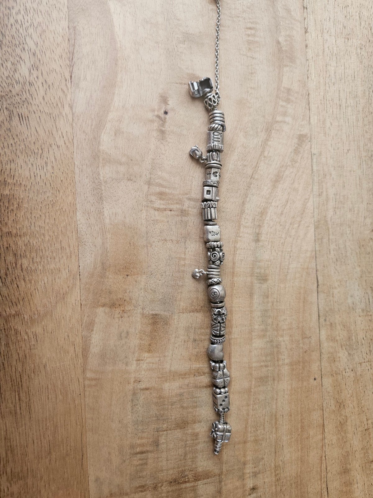 Pandora bedelarmband met diverse bedels, Sieraden, Tassen en Uiterlijk, Armbanden, Gebruikt, Ophalen of Verzenden, Met bedels of kralen