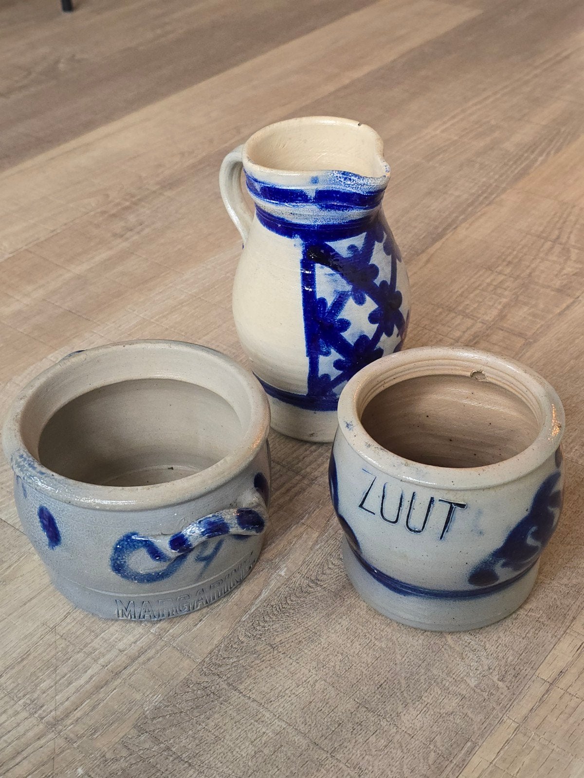 kavel van 3 antieke traditionele Keuls aardewerken items €29, Ophalen of Verzenden