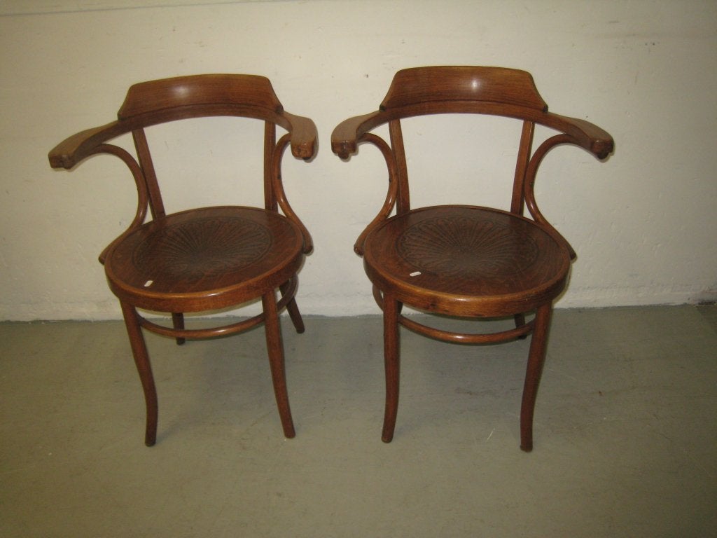 Set van 2 vintage Thonet Mundus cafe stoelen, Niet ingevuld, Gebruikt, Niet ingevuld, Niet ingevuld