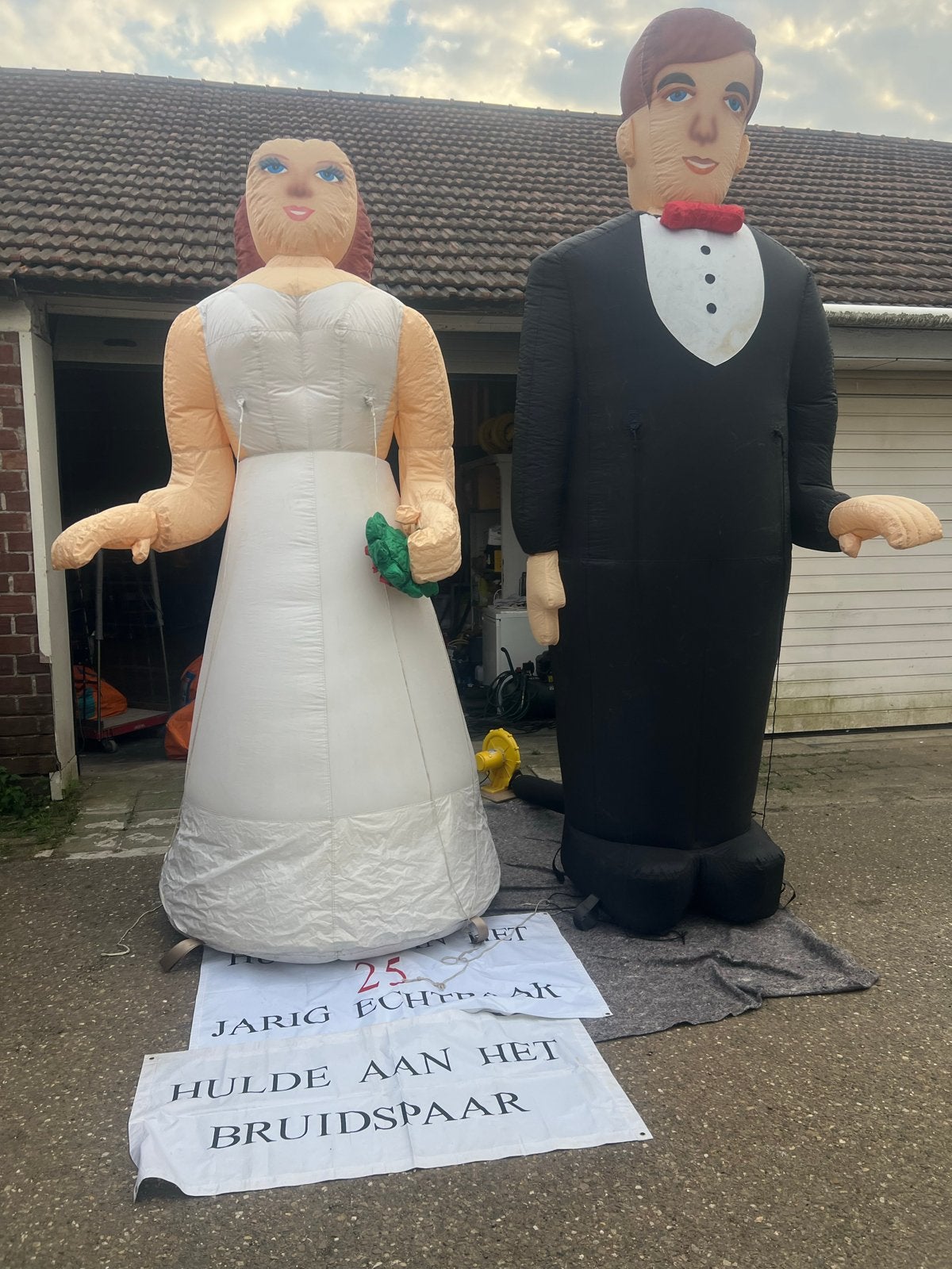 Opblaasfiguren voor diverse feesten en gelegenheden, Ophalen of Verzenden, Gebruikt, Versiering, Verjaardag