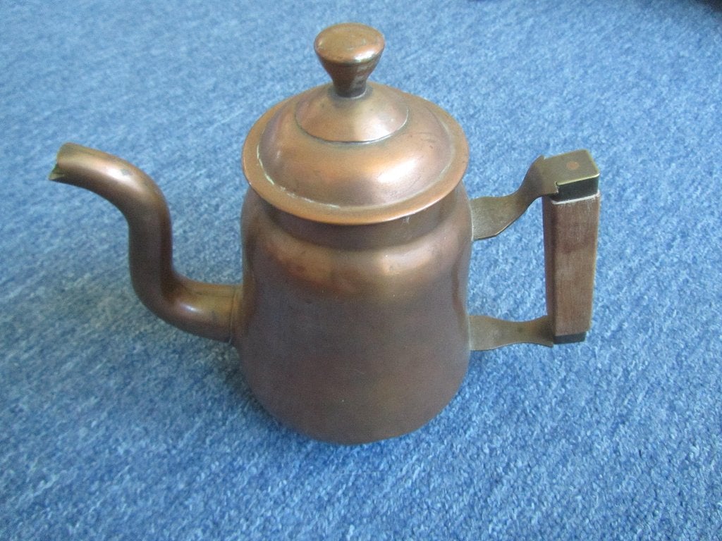 Antieke Roodkoperen koffiekan, Ophalen of Verzenden, Koper