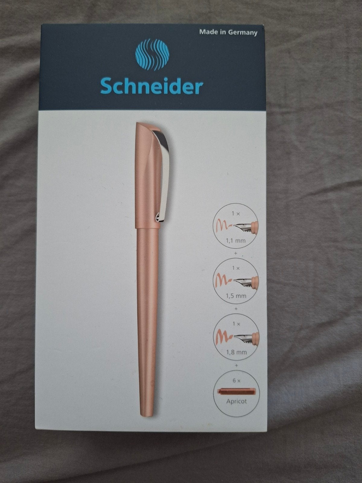 Schneider Callissima Kalligrafie Vulpen Set - Abrikoos, Overige merken, Nieuw, Met doosje, Ophalen of Verzenden