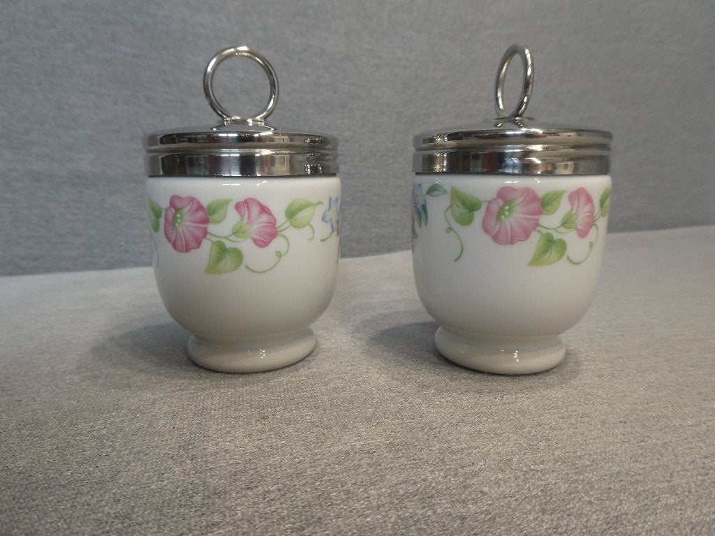 2 x Egg Coddler Royal Worcester eipocheerders, Ophalen of Verzenden, Meerkleurig, Overige materialen, Overige merken