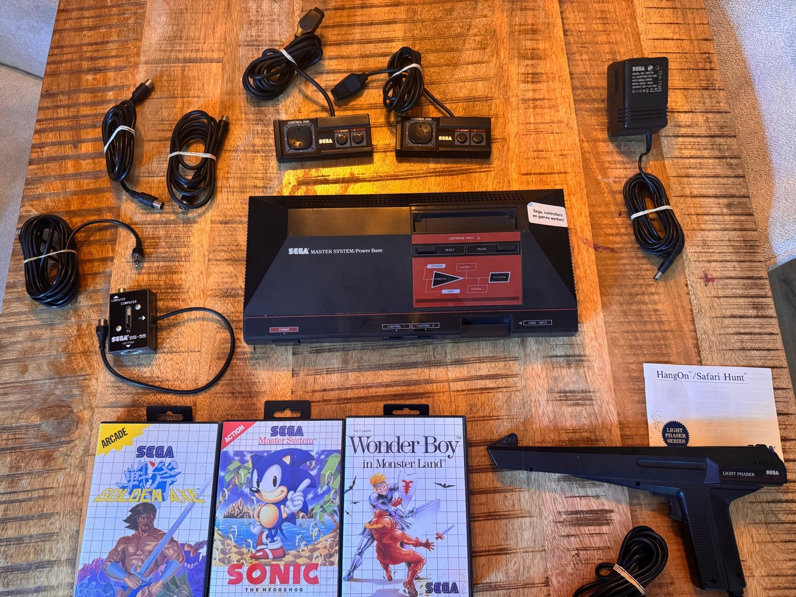 Sega Master System met 5 games, 2 controllers en Light Phase, Spelcomputers en Games, Spelcomputers | Sega, Ophalen, Master System