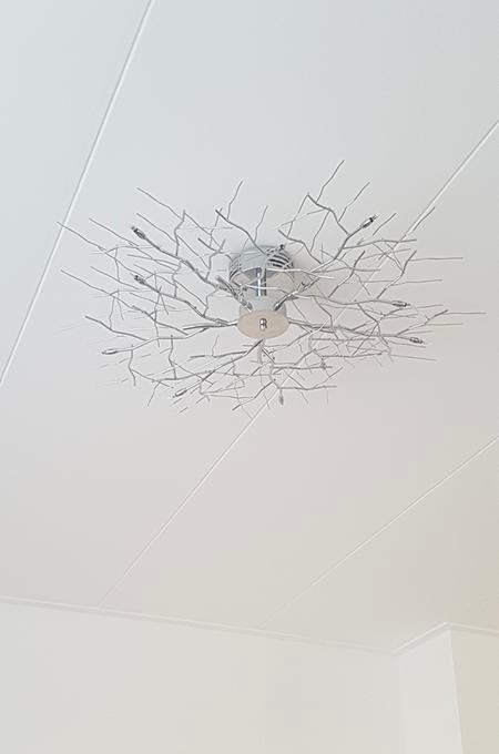 Moderne plafondlamp 'Boomtak' van Karwei, Ophalen, Gebruikt, Metaal