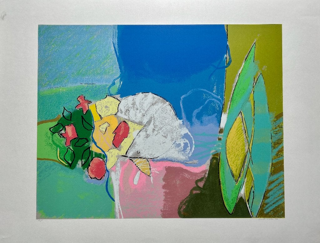 Zeefdruk Henk van Vessem  ZOMEROPRUIMING, Gesigneerd, Ophalen, Zeefdruk