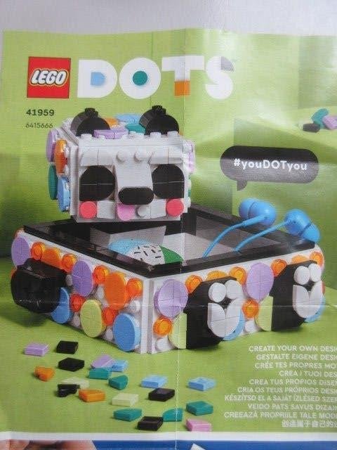 41959, Dots, Schattig panda bakje, Lego, Compleet, Ophalen of Verzenden, Zo goed als nieuw