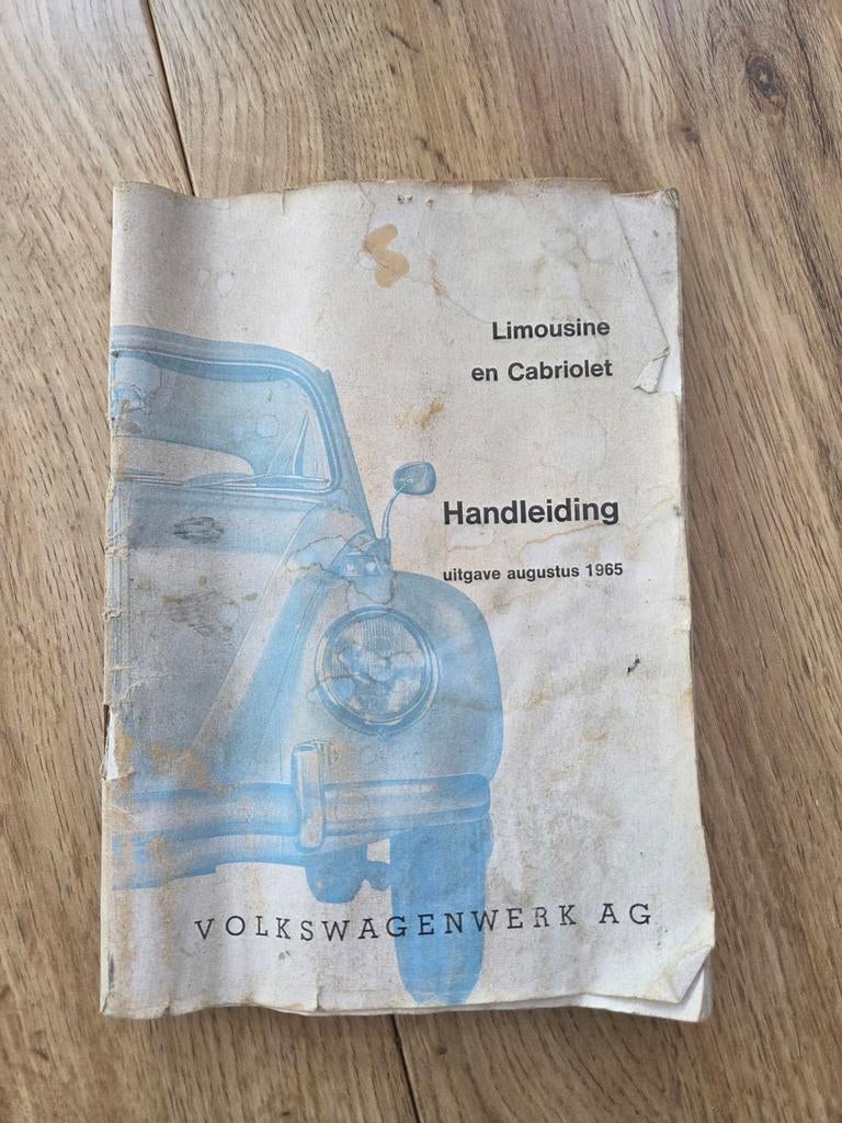 Volkswagen Kever Handleiding Limousine & Cabriolet 1965, Auto diversen, Handleidingen en Instructieboekjes, Ophalen of Verzenden