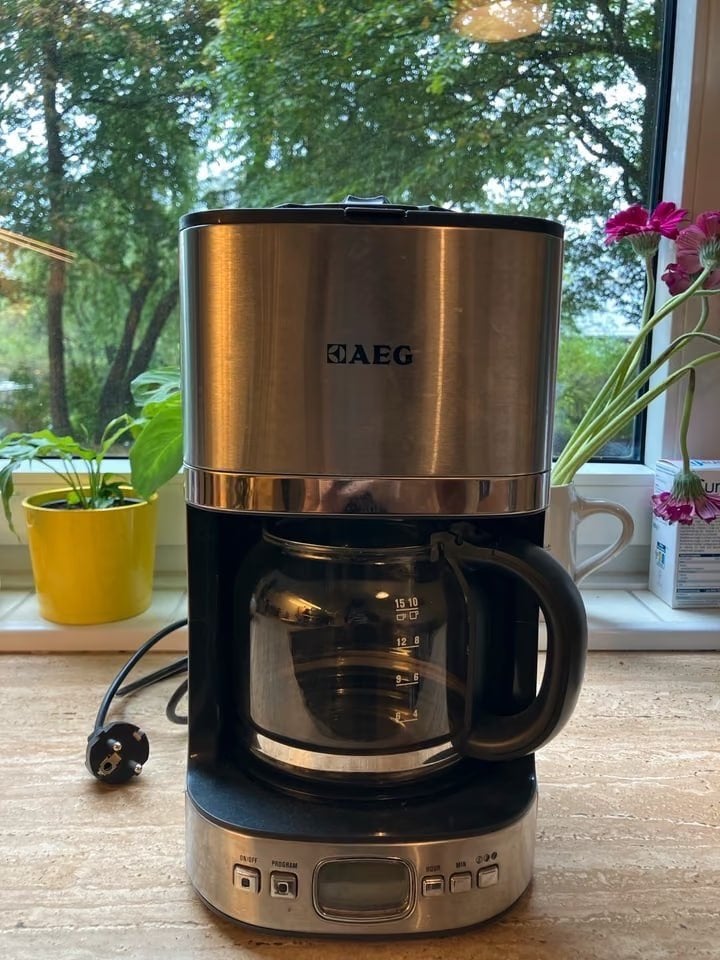 AEG Filterkoffiemachine - Zilver/Zwart