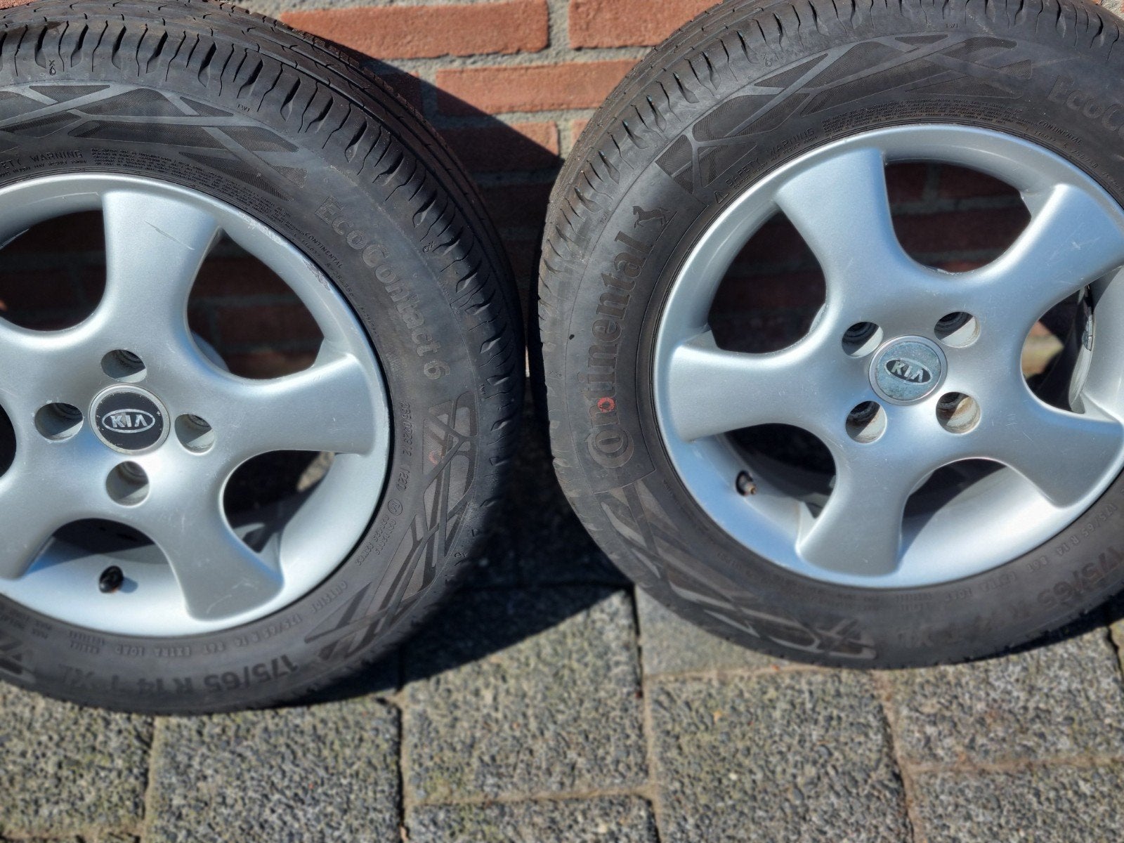 Velgen 5,5x100 14 inch met banden voor diverse auto's, 14 inch, Gebruikt, 175 mm, Banden en Velgen