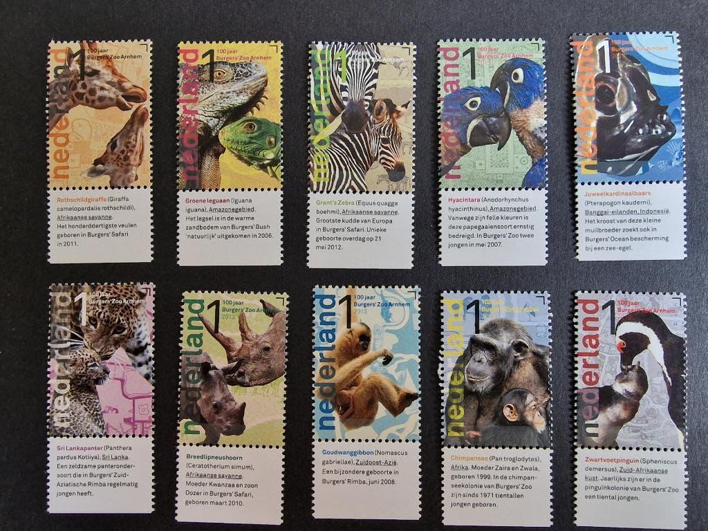2013 NVPH 3028-3037 Burgers Zoo 100 jaar. Postfris., Ophalen of Verzenden, Na 1940, Postfris