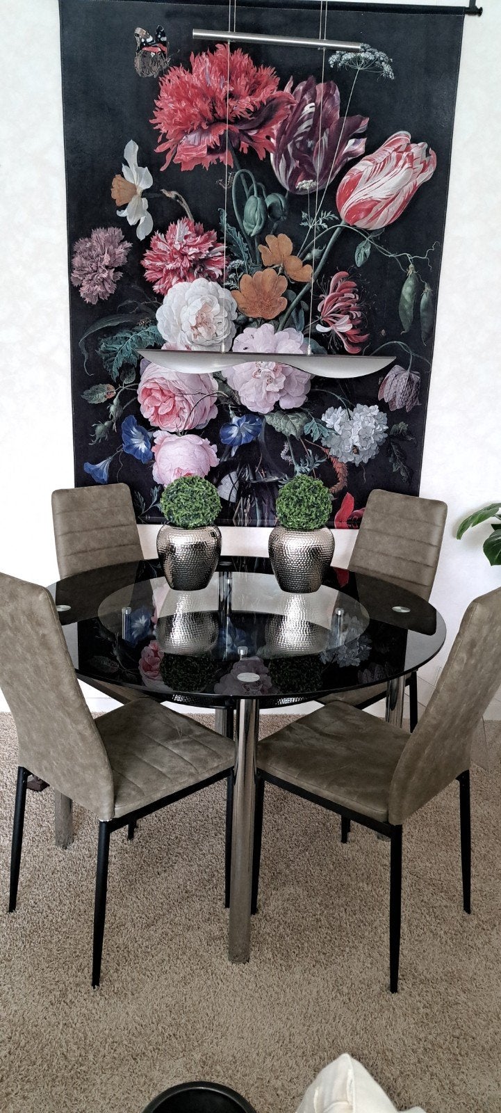 Eethoek met 4 stoelen, Ophalen of Verzenden